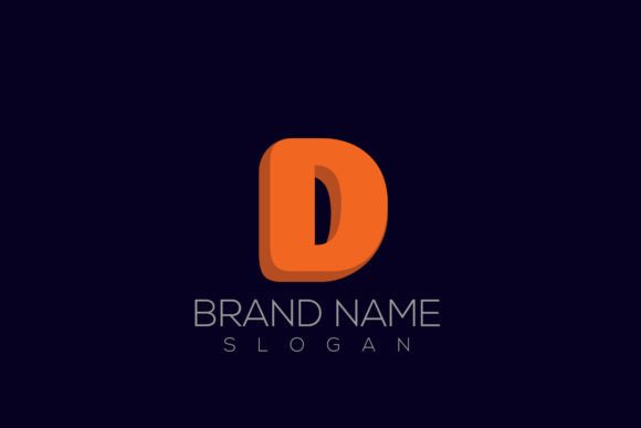 3D D Logo Vector | 3D Letter D Logo