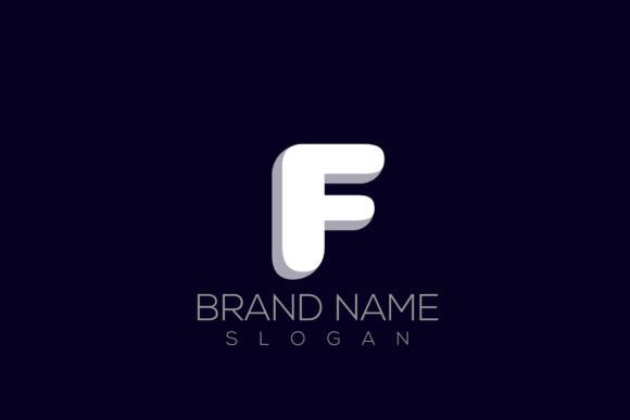 3D F Logo Vecto | 3D F Logo Design