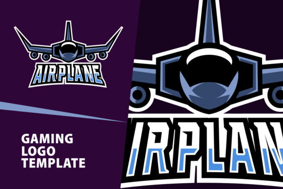 Airplane Mascot Gaming Logo Design for Streamers