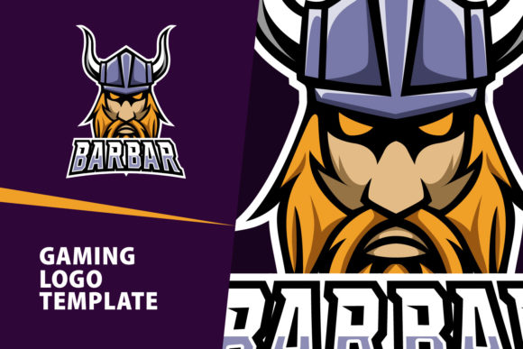 Barbar Mascot Gaming Logo Design: Power Your Brand