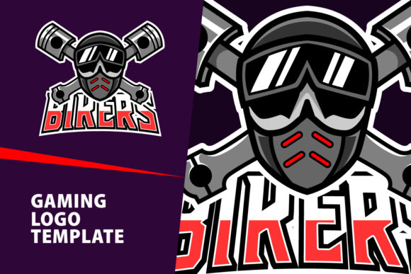 Bikers Mascot Gaming Logo Design & Font Download