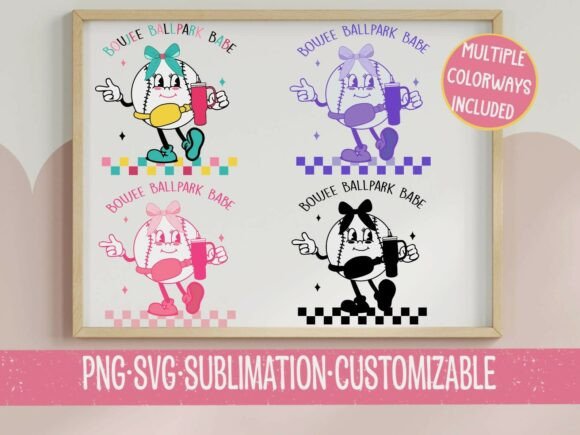 Boujee Ballpark Babe Baseball SVG PNG