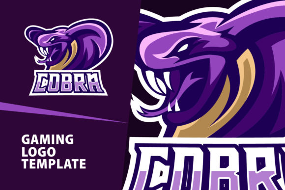 Cobra Mascot Gaming Logo Design: Dynamic Vector Template