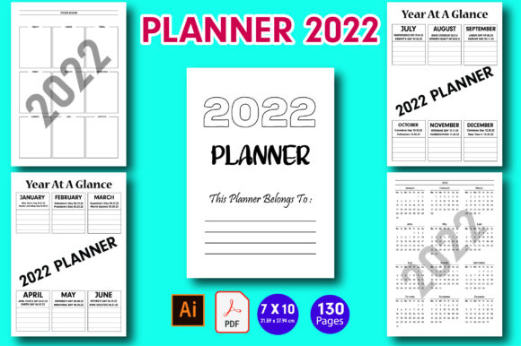 Create Your Own 2022 Daily Planner: KDP & Print Ready