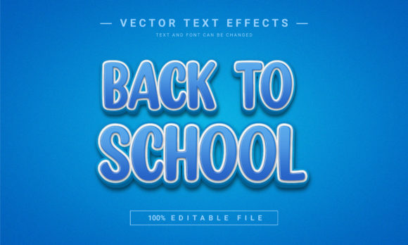 Creative School Text Effect for Dynamic Designs