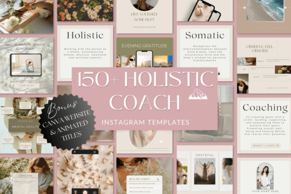 Elevate Your Holistic Brand with Stunning Instagram Templates
