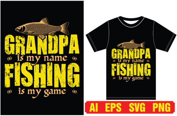 Fishing T-shirt Gift for Grandpa