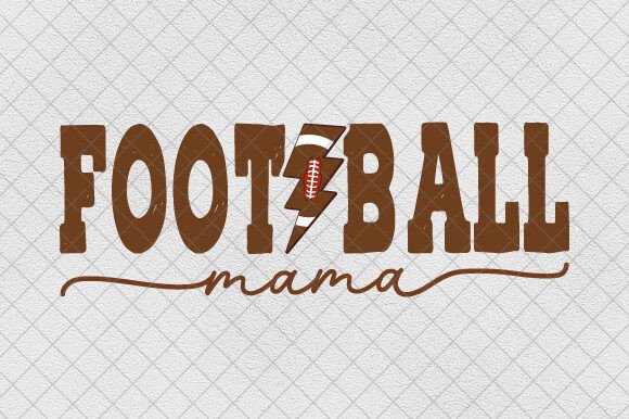 Lightning Bolt Distressed Football Mama: The Perfect Game Day Design