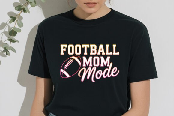 Retro Football Mom Mode Sublimation PNG