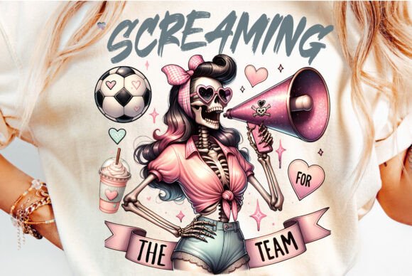 Soccer Mom PNG: Sideline Queen Screaming for the Team