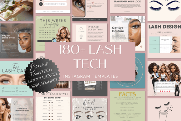 Transform Your Lash Business with Stunning Instagram Templates
