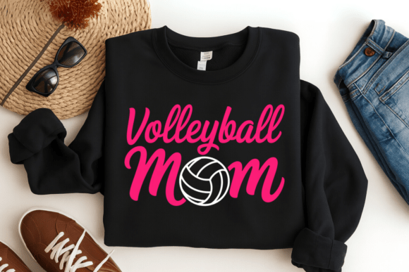 Volleyball Mom PNG: Cute Sports Mom PNG for Game Day Pride